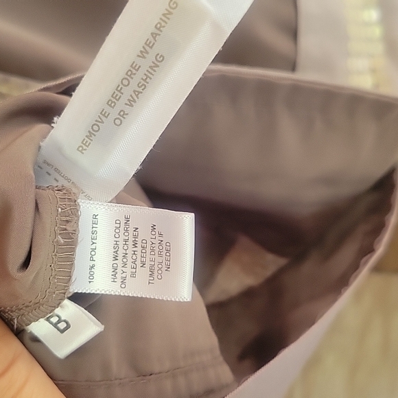 Loft Brown Sleeveless Top with Cream Sequin Trim Size XSmall - Picture 5 of 6